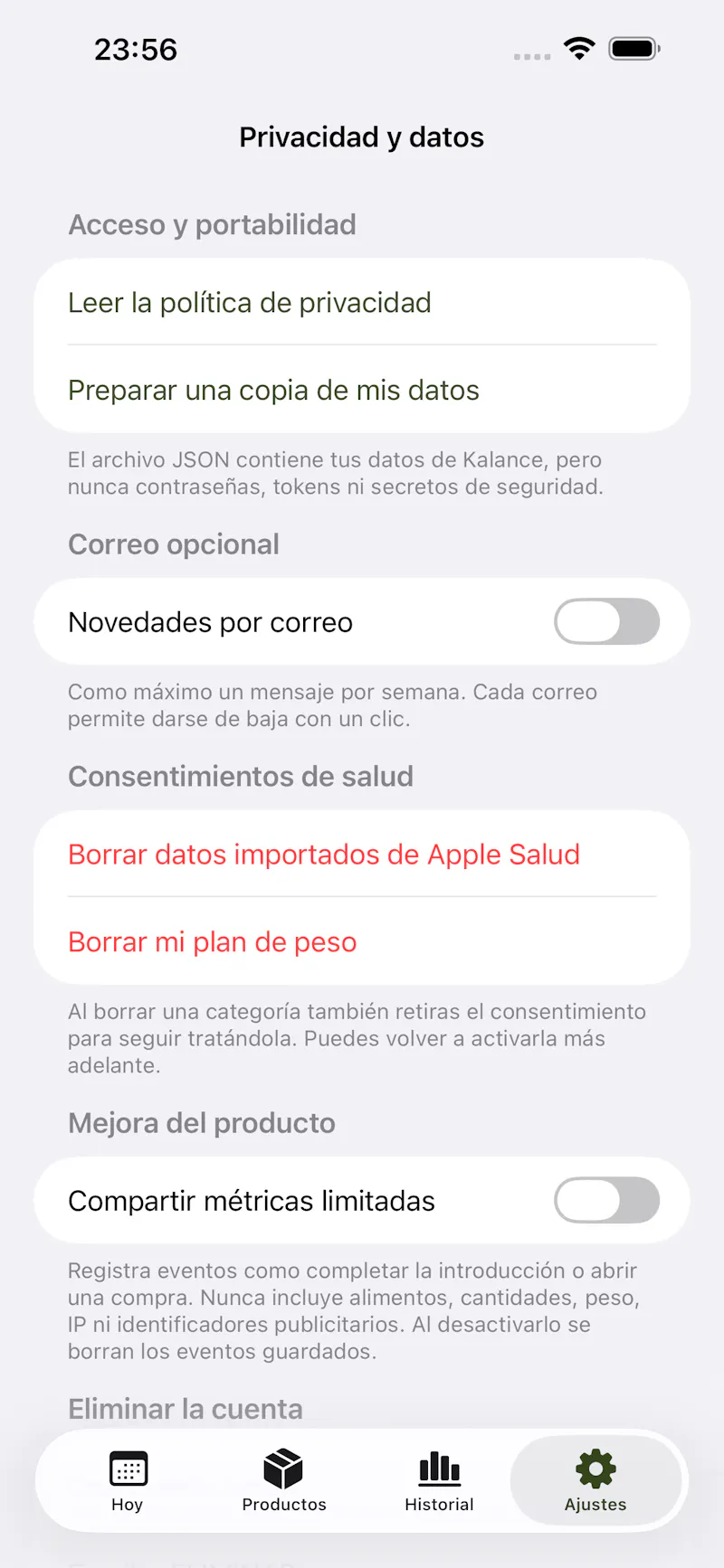 Kalance screenshot 2