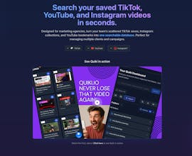 Quiki.io - saved video search simplified gallery image