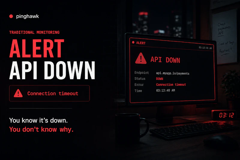 Pinghawk — Know Why APIs Break screenshot 1