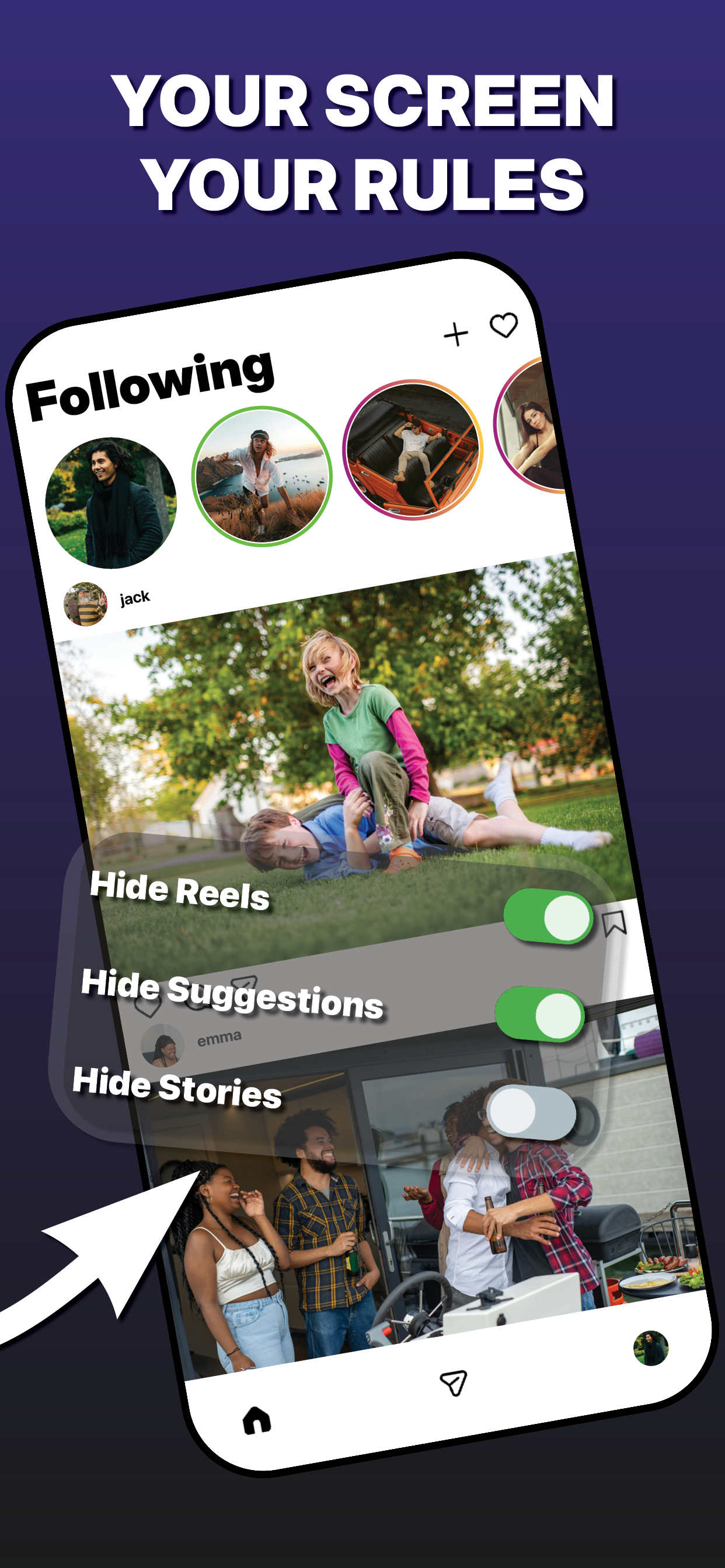 UNDOOMED - A scalpel for social media - Screenshot 3 showing product features and functionality