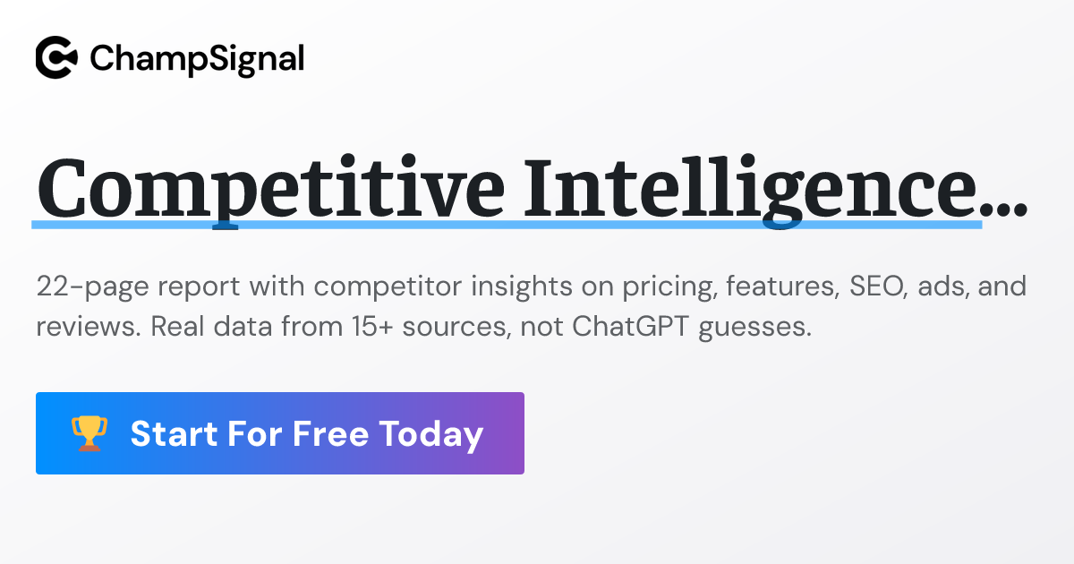 Competitive Intelligence Report gallery image