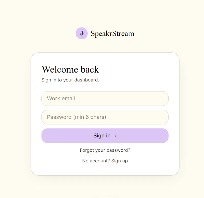 SpeakrStream screenshot 9