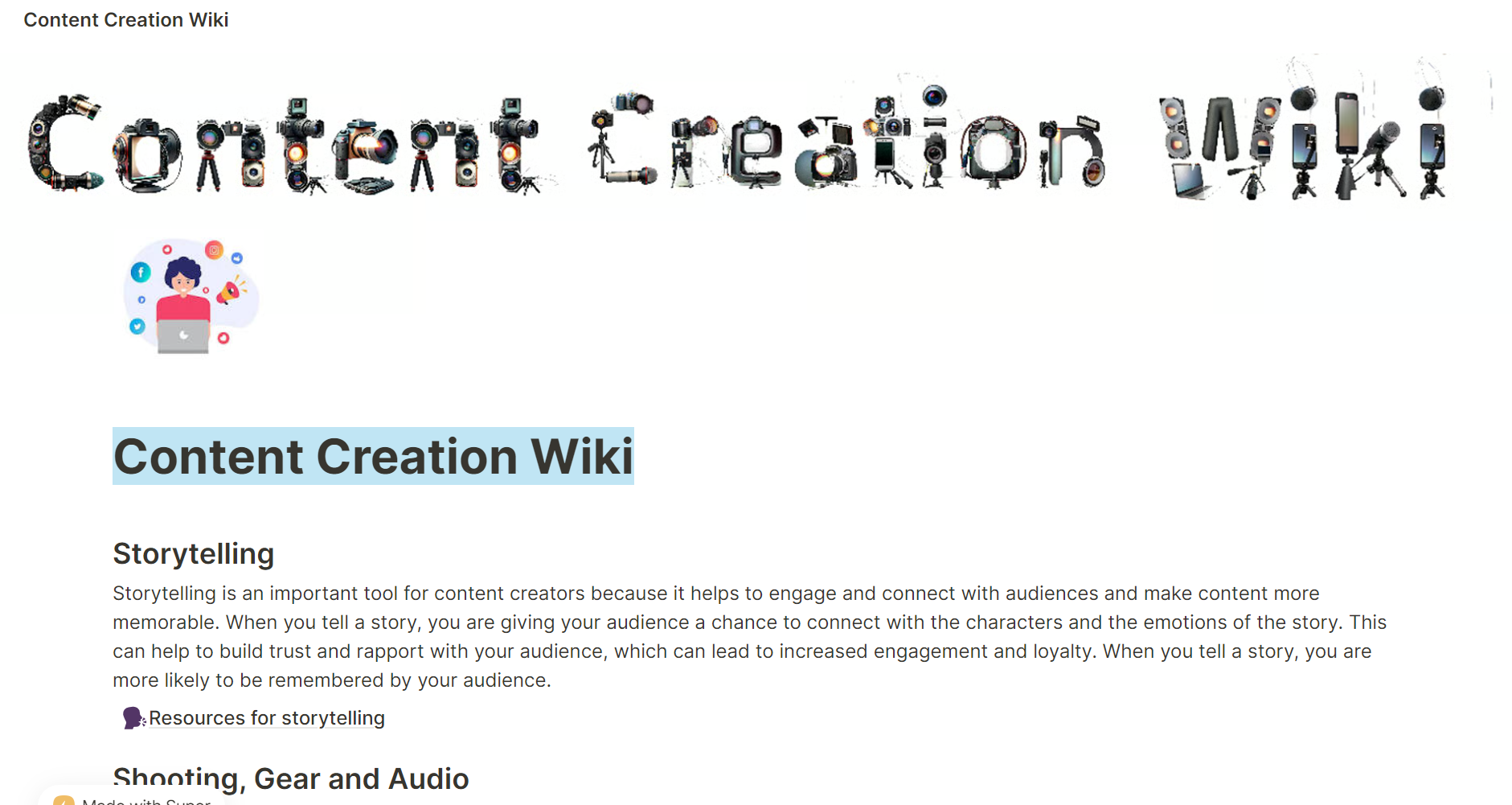 Creazione di contenuti Wiki - La tua guida definitiva alla creazione di contenuti media 2