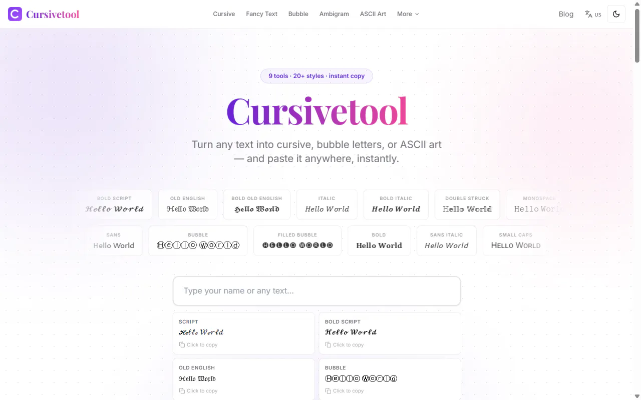 Cursivetool gallery image