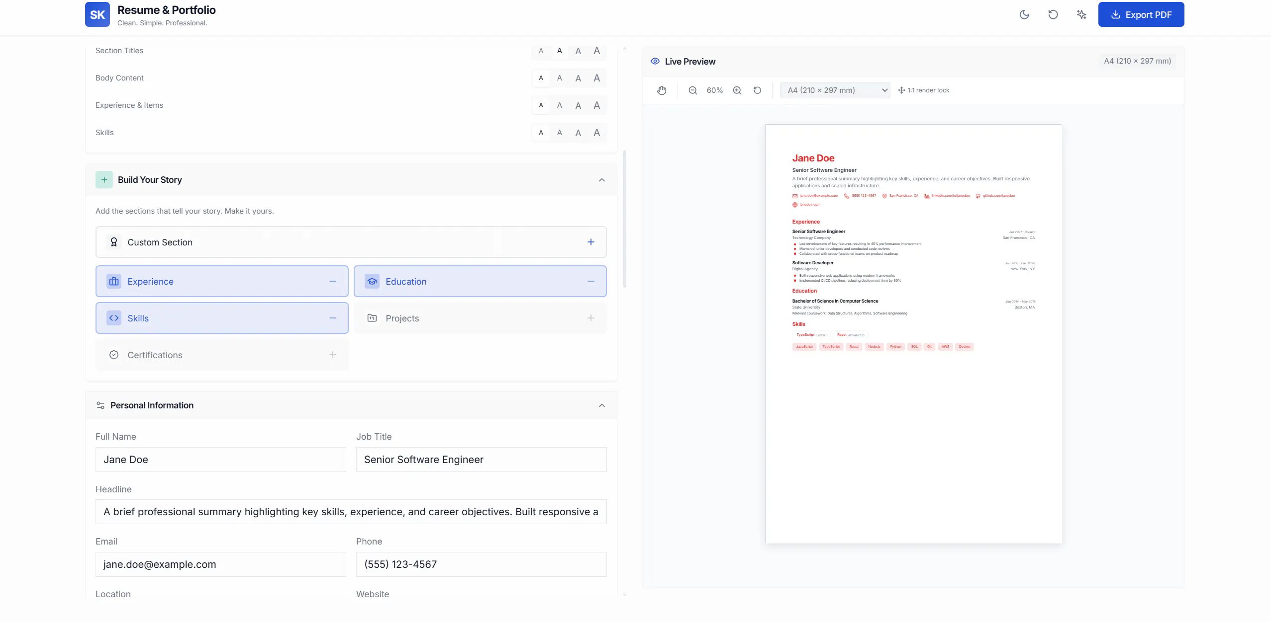 Resume Builder by Shiva Kar gallery image