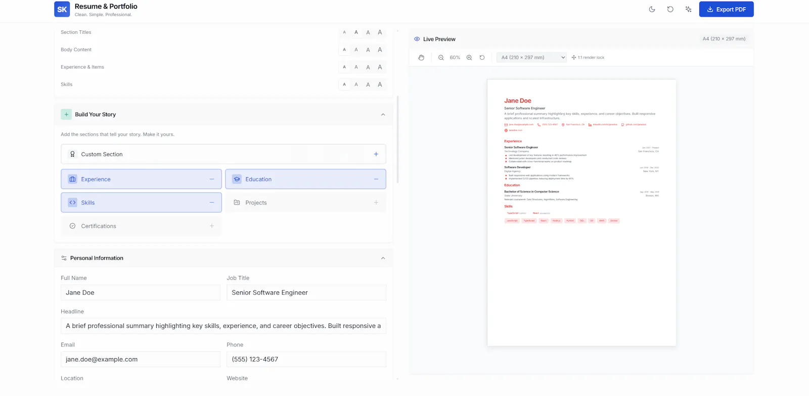Resume Builder by Shiva Kar screenshot 3