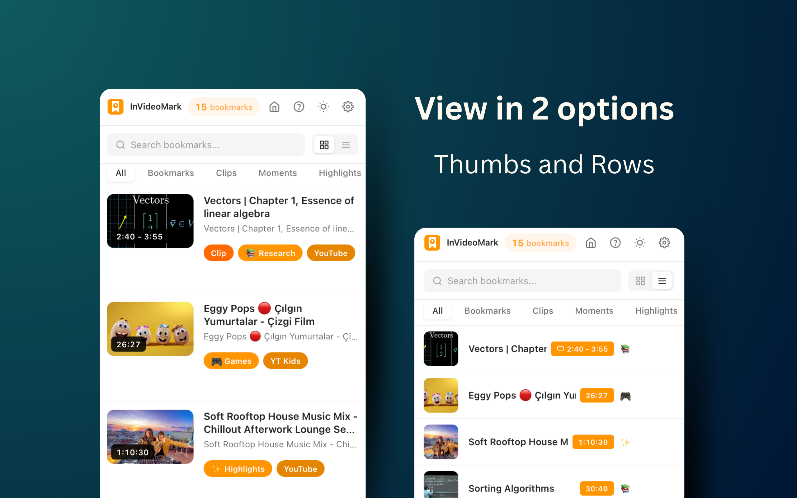 inVideoMark - Screenshot 2 showing product features and functionality
