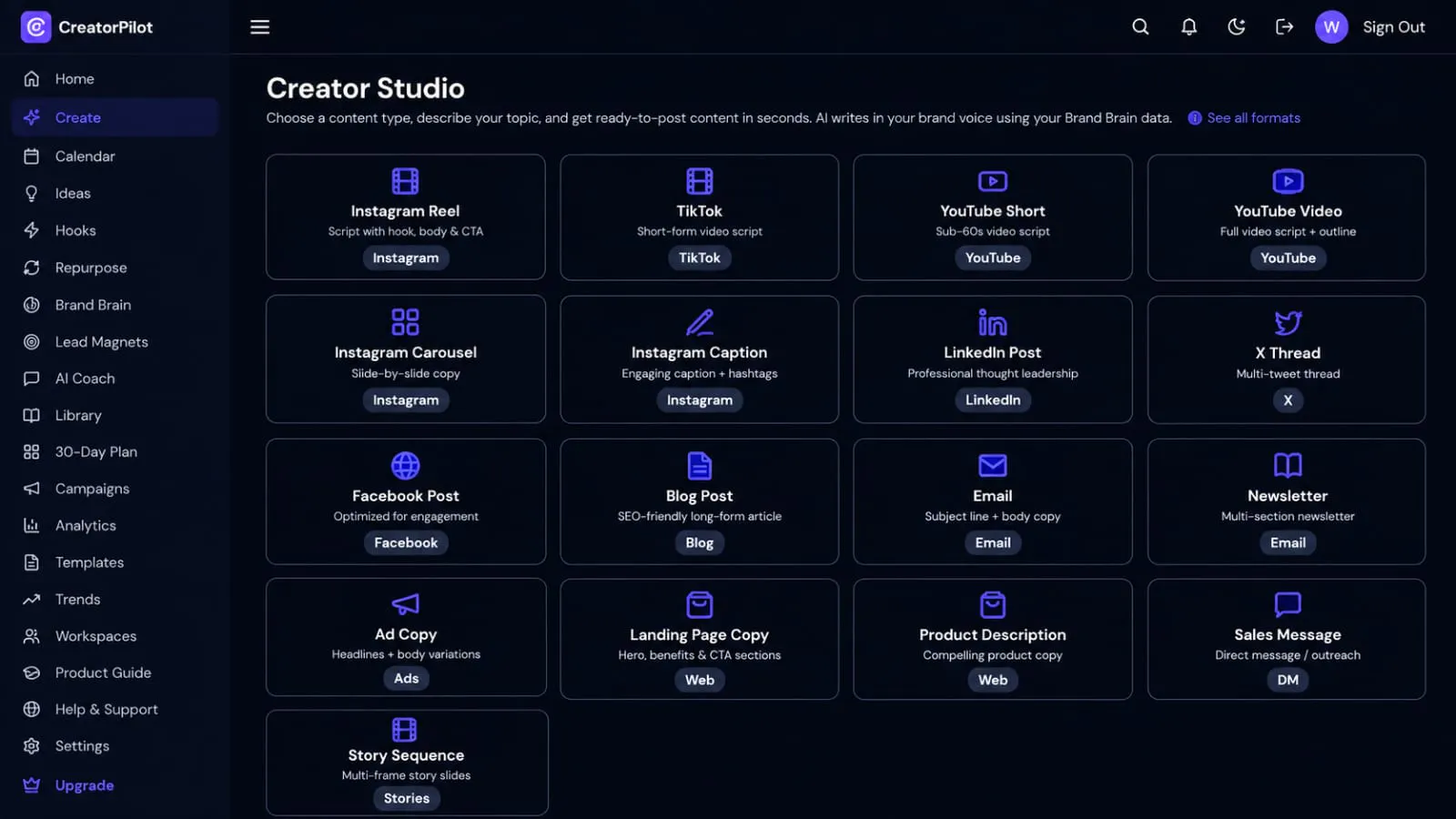 CreatorPilot AI gallery image