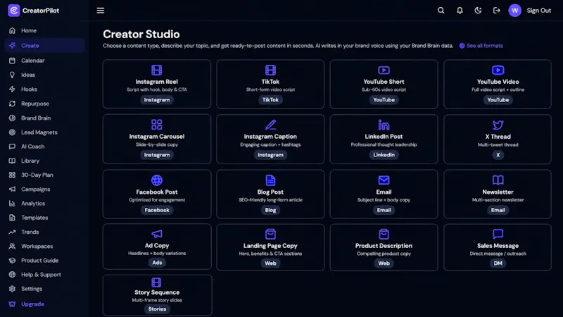 CreatorPilot AI screenshot 2