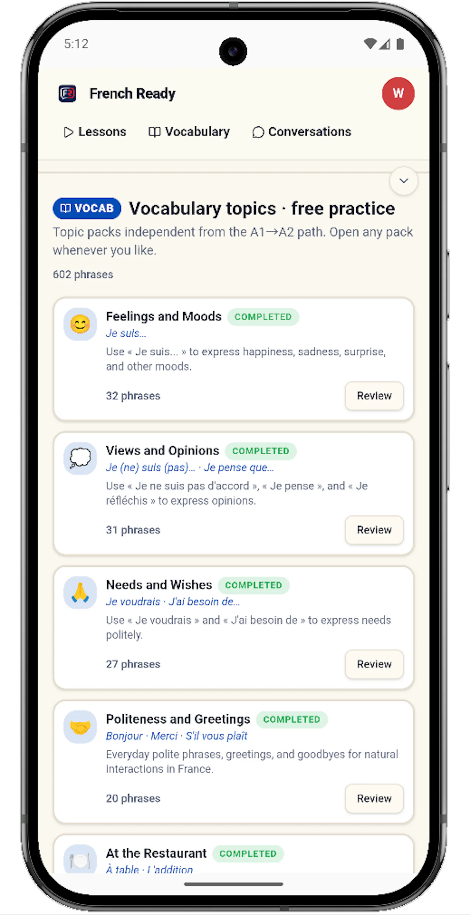 French Ready App screenshot 16
