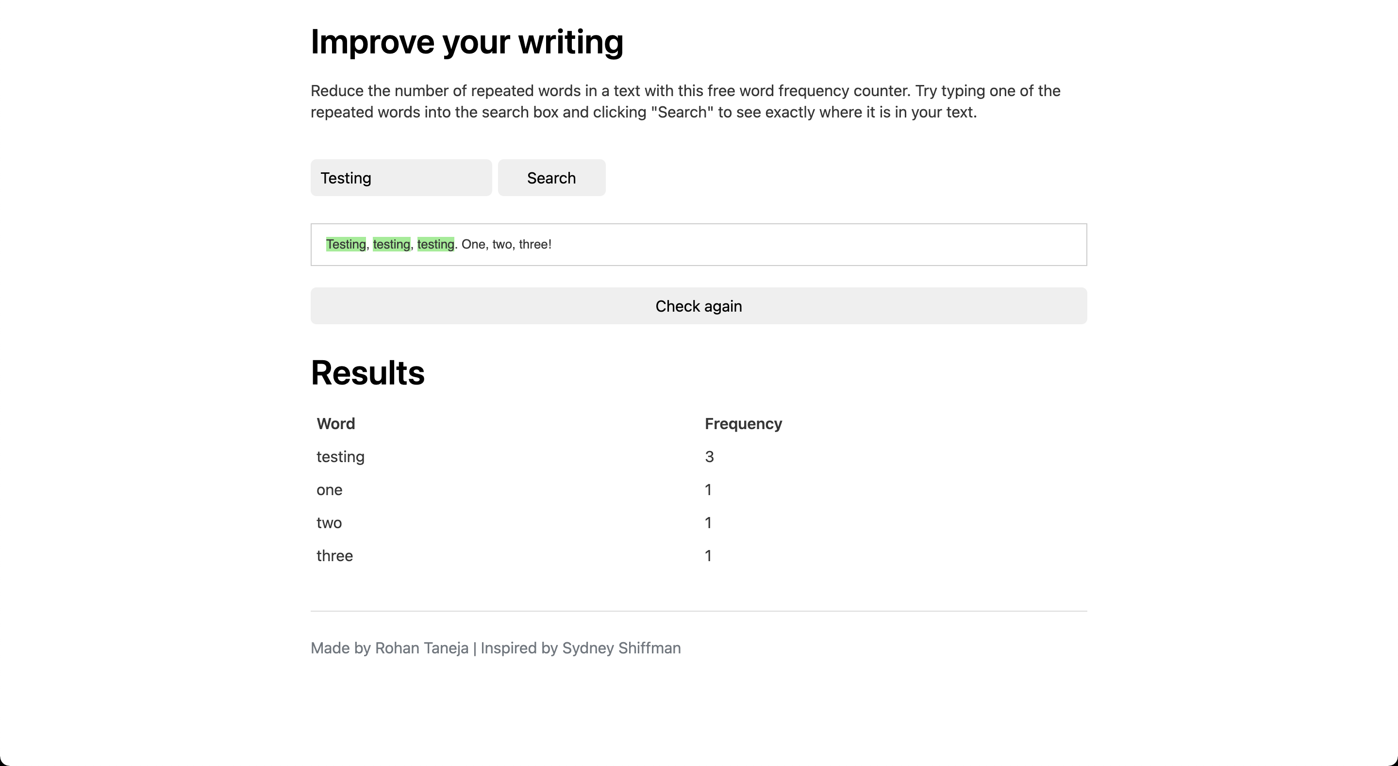 Word Frequency gallery image