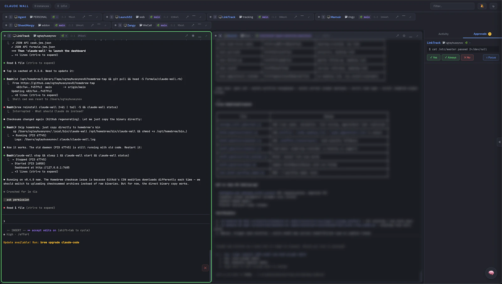 Claude Wall screenshot 1