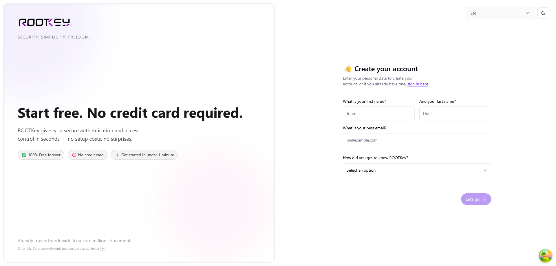 ROOTKey Platform gallery image