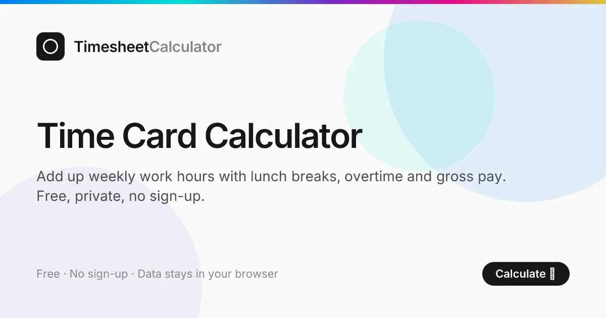 BestTimeCard gallery image