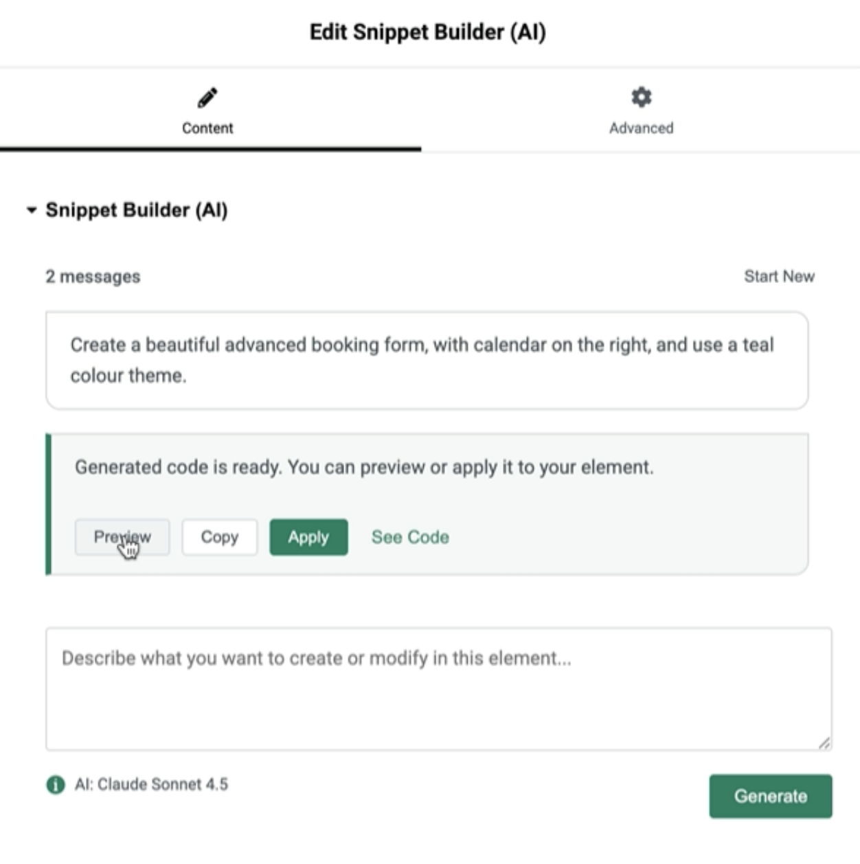 AI-powered snippet plugin for WordPress gallery image