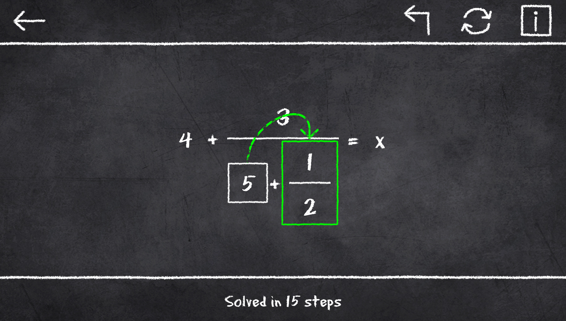 x=1: Learn to solve equations! gallery image
