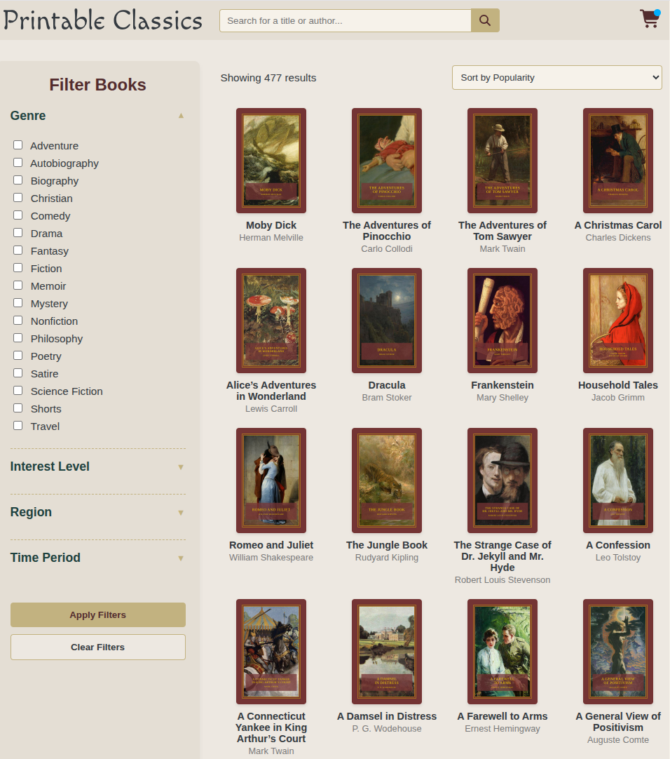 Printable Classics gallery image