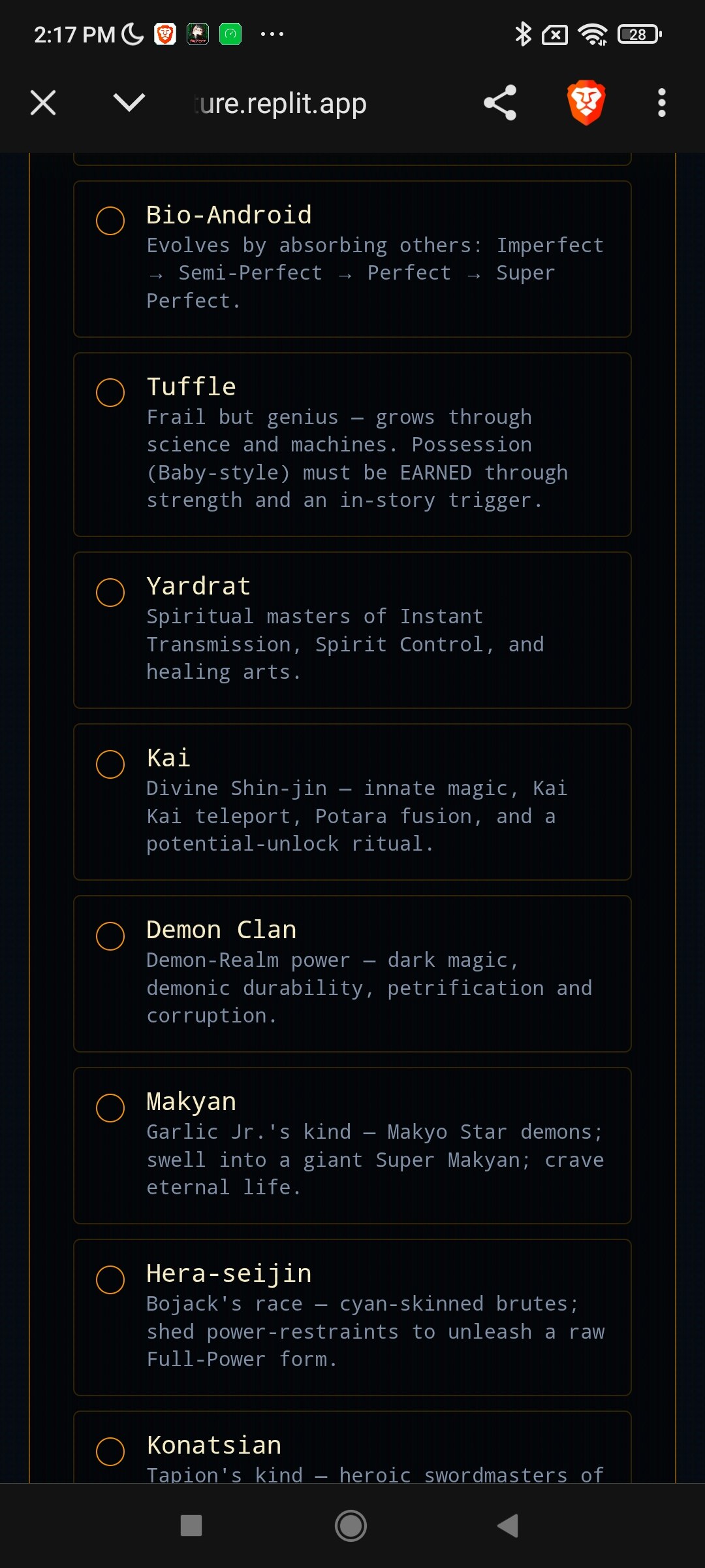 Dbz Fan Made Text RPG by XxxBlazen gallery image