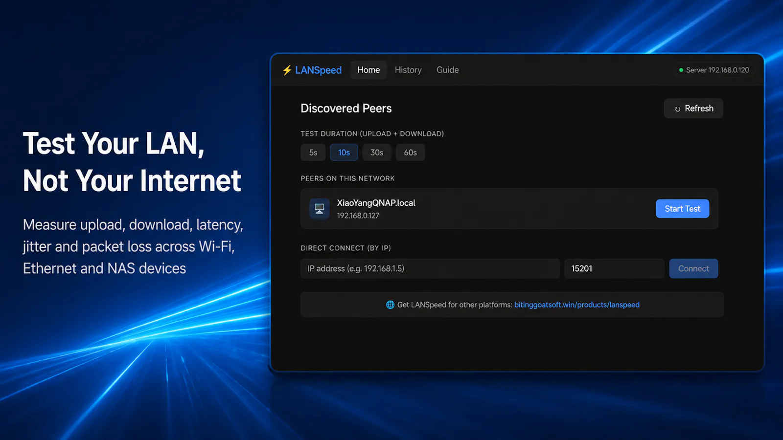 LANSpeed screenshot 1