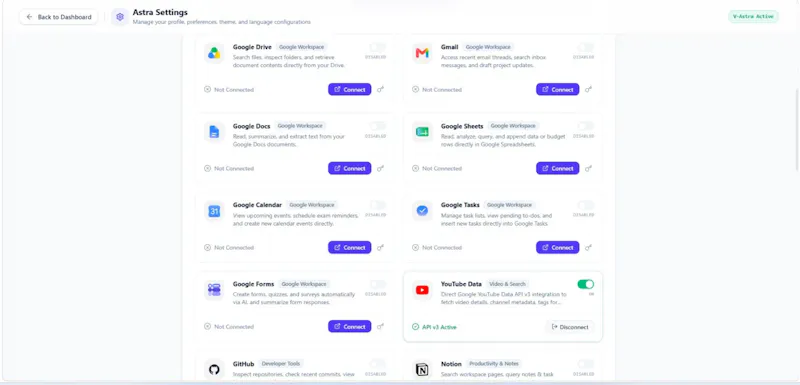 V Astra AI : Smart Assistant & Workspace screenshot 4