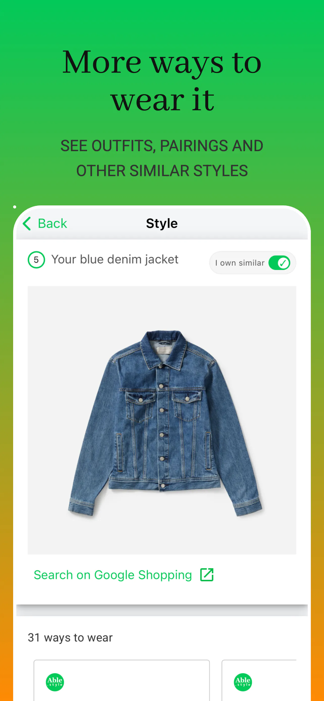 Your Digital Wardrobe - by Able.Style gallery image