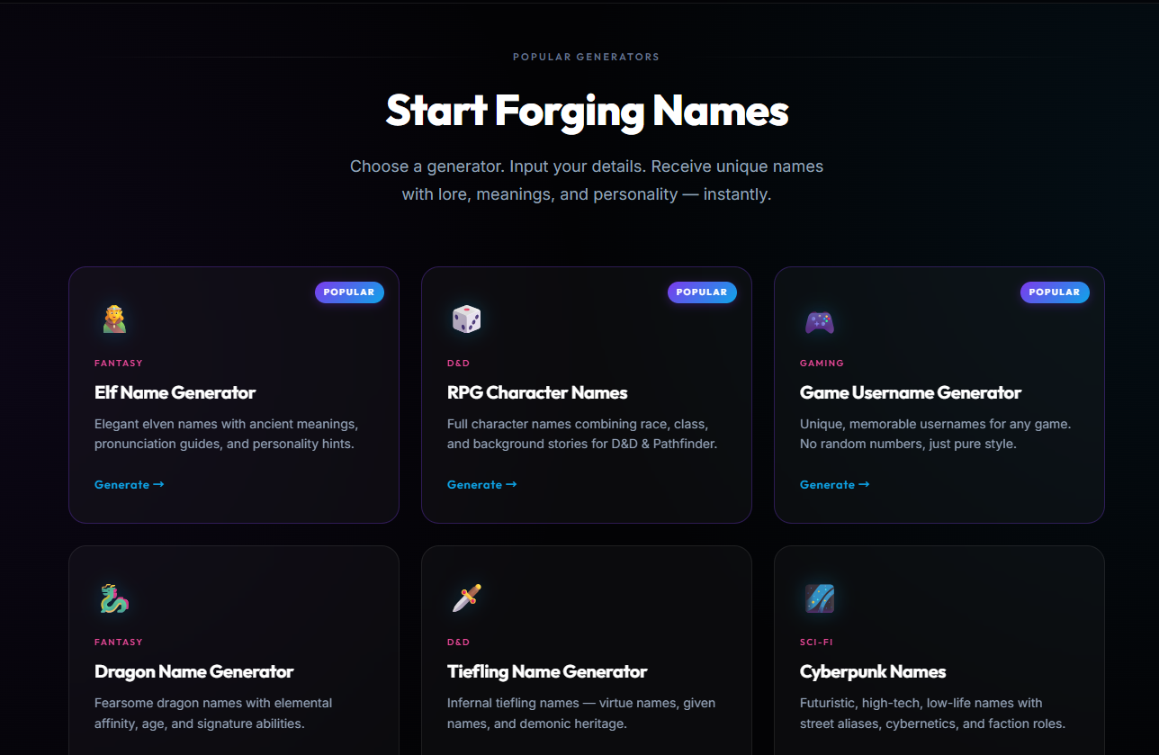 NameForge gallery image