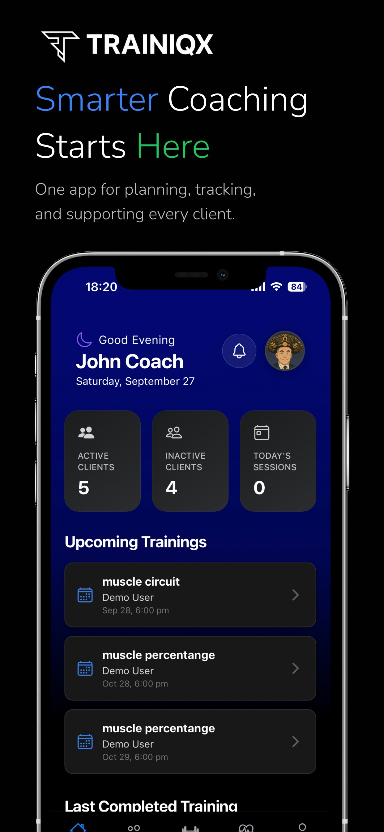 Trainiqx screenshot 1