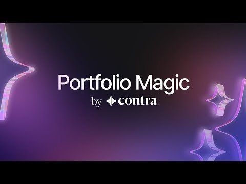 startuptile Portfolio Magic by Contra-AI-powered portfolios for freelancers w/ payments+analytics