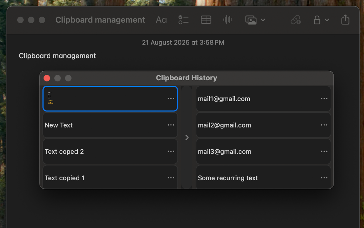 RCLIPBOARDマネージャー、MACOSソリューション - Macウィザードのようにコピー、ピン、貼り付け、シンプルメディア3