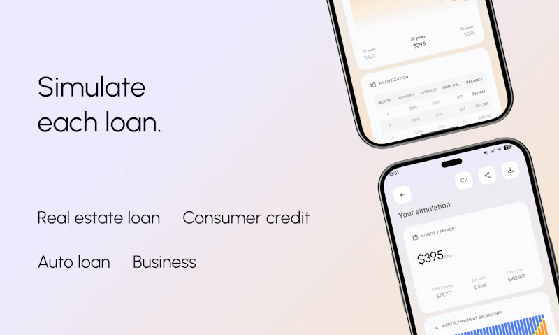 Loan simulator - real estate, business screenshot 3