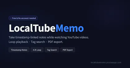 LocalTubeMemo gallery image