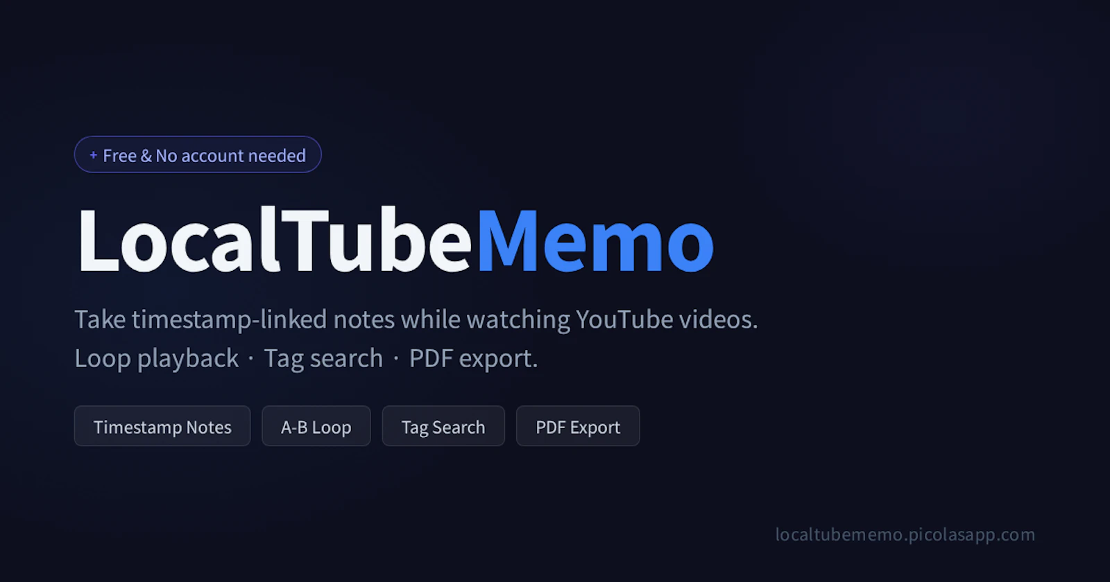 LocalTubeMemo screenshot 2