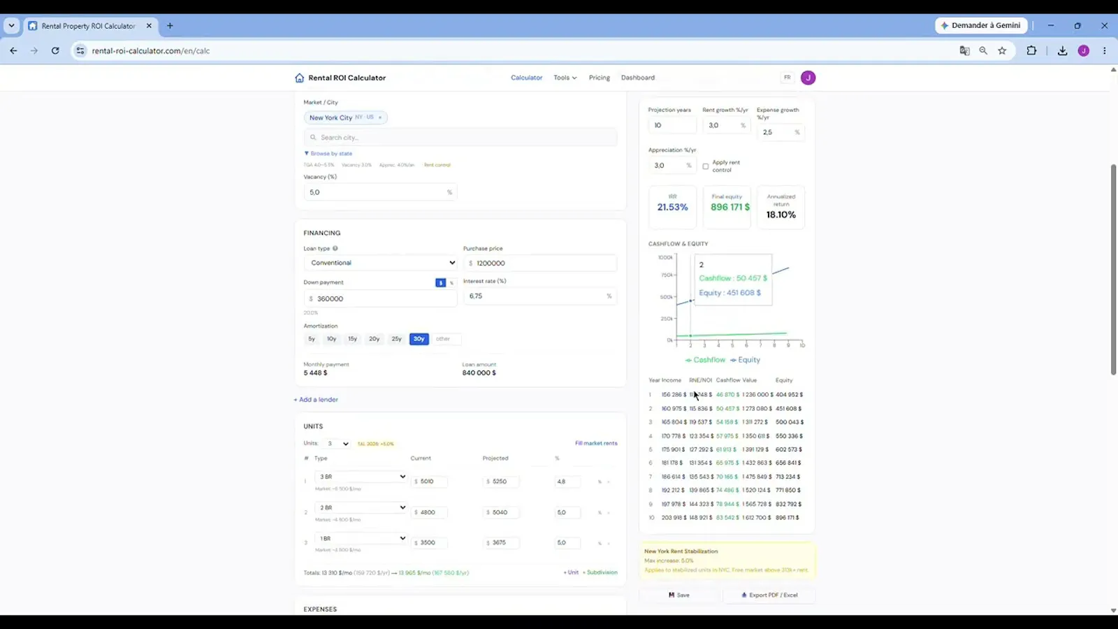 Rental ROI Calculator screenshot 1 (video preview)