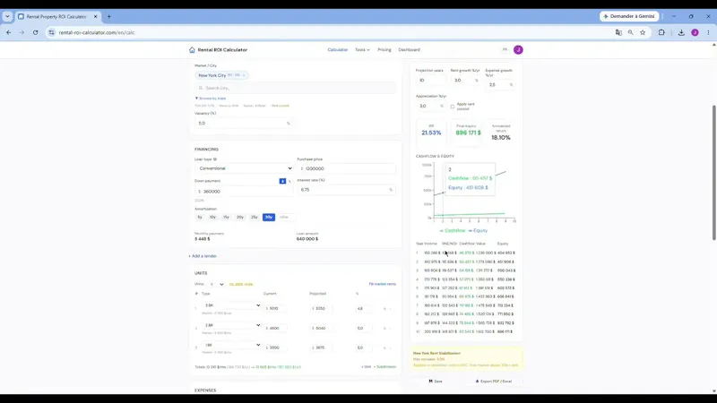 Rental ROI Calculator screenshot 1 (video preview)