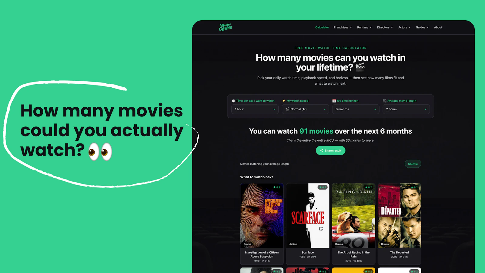 Movies Calculator screenshot 1
