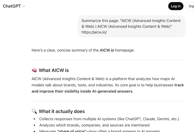 AICW Summarize Widget screenshot 3