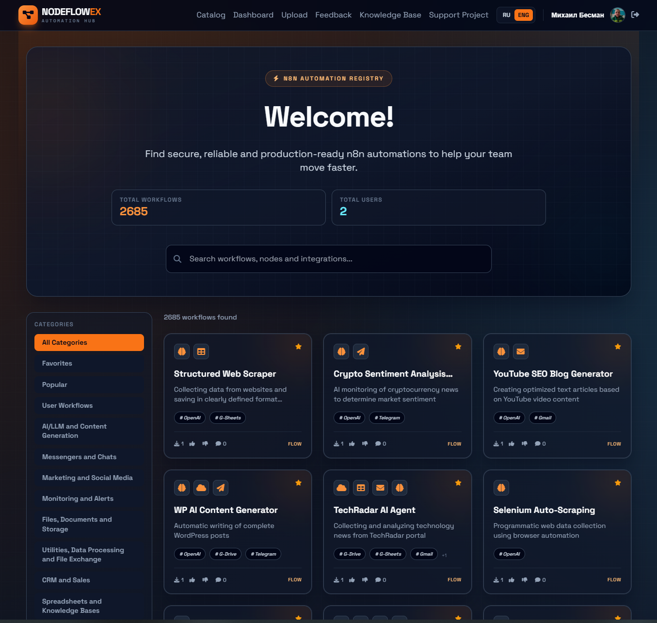 NodeFlow Exchange gallery image