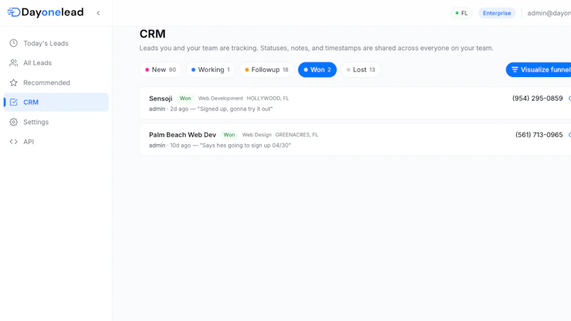 DayOneLead screenshot 5