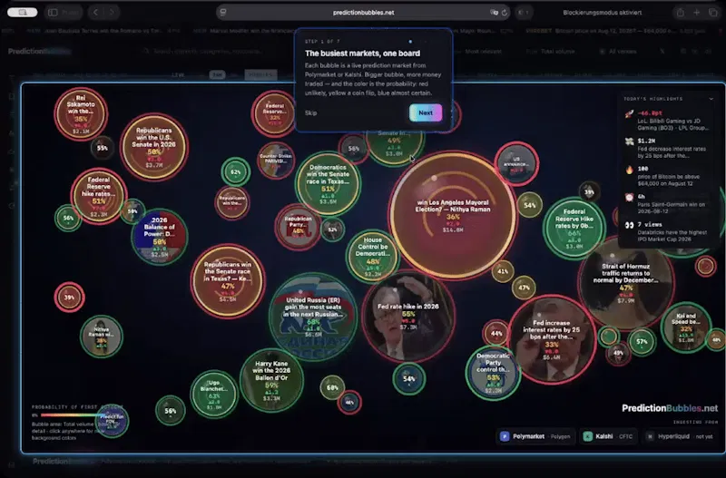 PredictionBubbles screenshot 1 (video preview)