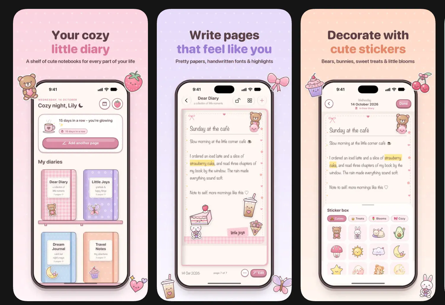 Cozy Diary : Cute Journal with Lock gallery image