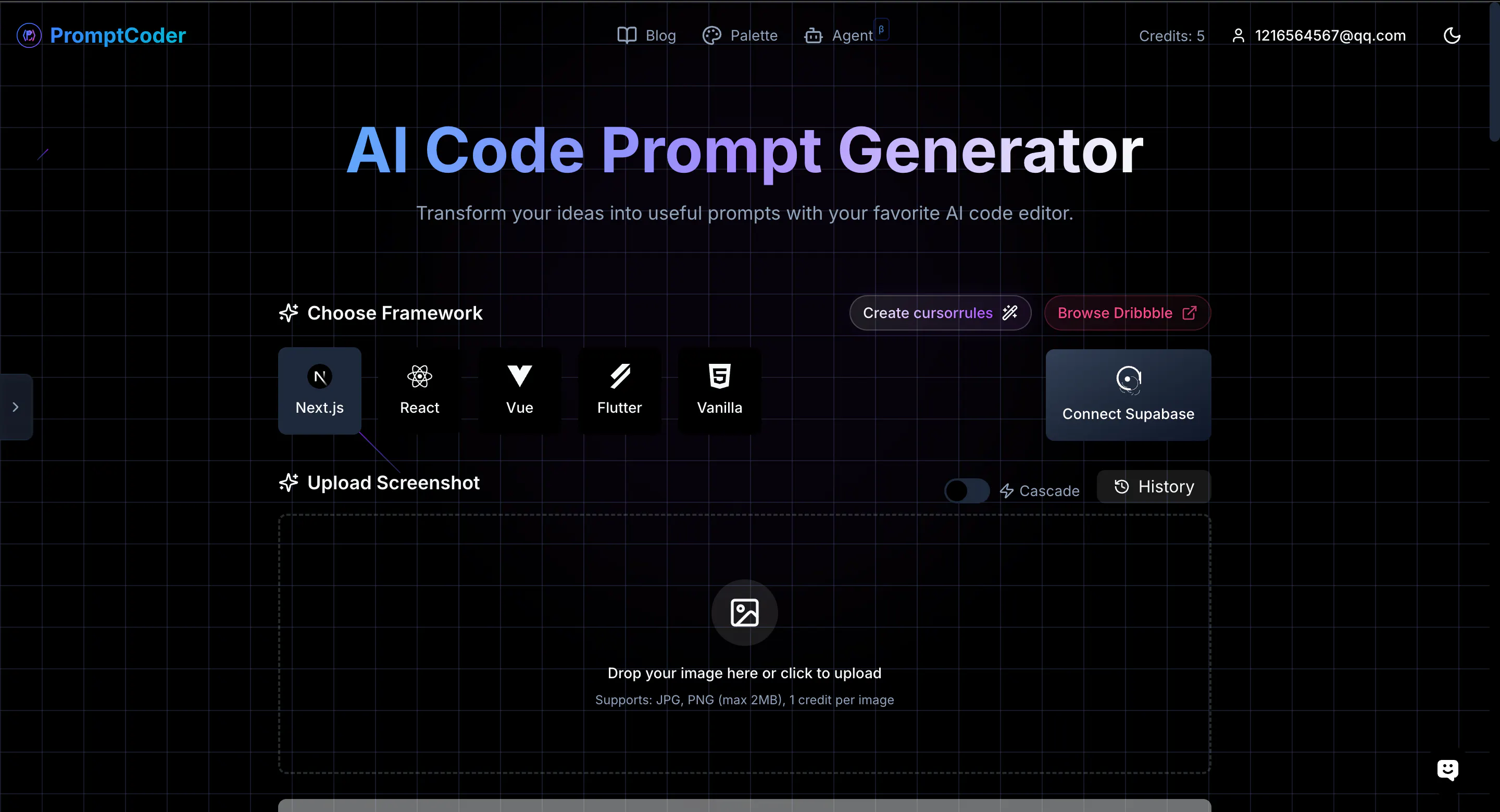Idea Prompt Code Prompt Coder: Your Prompt Agent for any AI Code IDE | Product Hunt