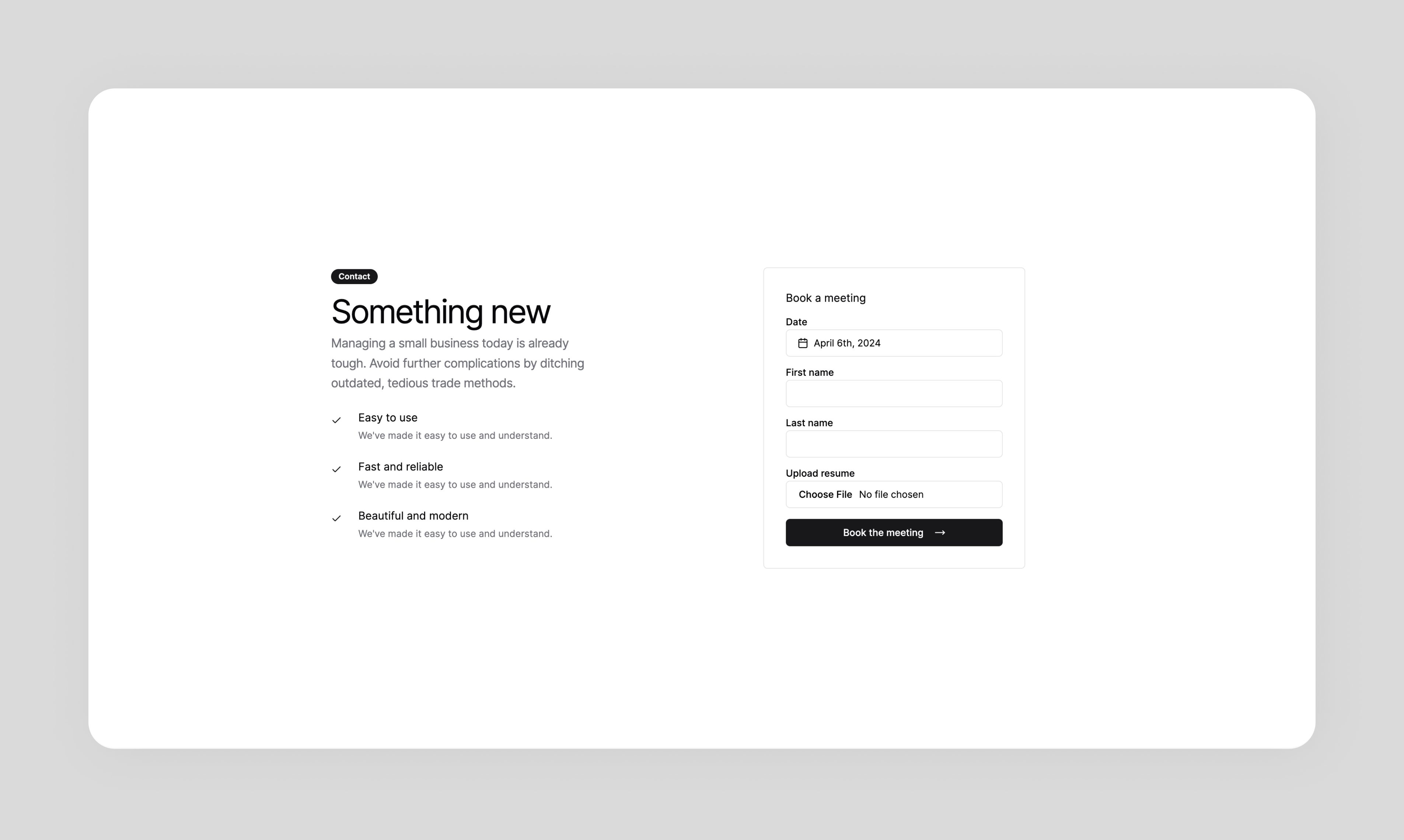 Staartwind blokken - Gratis mooie SaaS -website -blokken die u gemakkelijk kunt kopiëren/plakken media 5