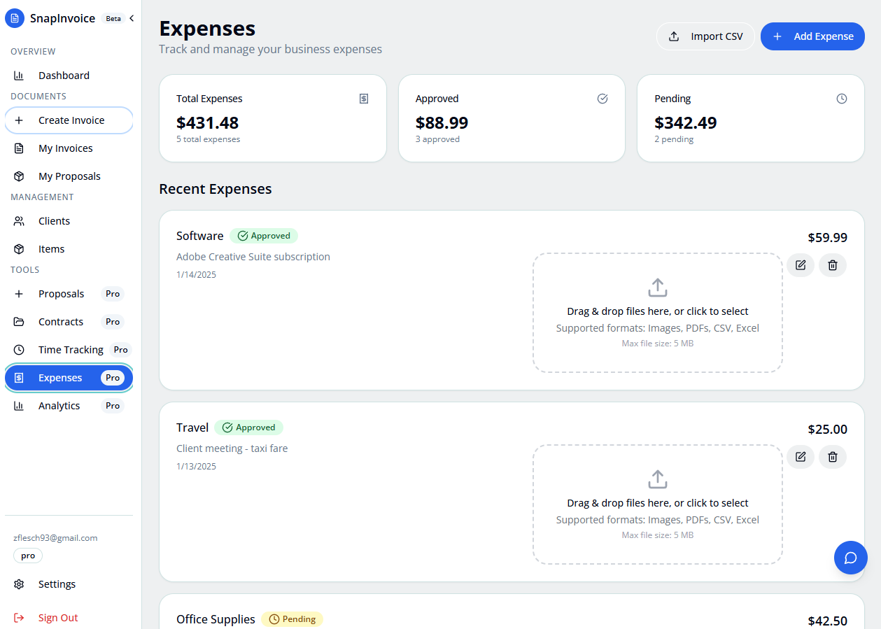 SnapInvoice gallery image