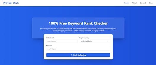 Free Google Keyword Rank Checker Tool gallery image