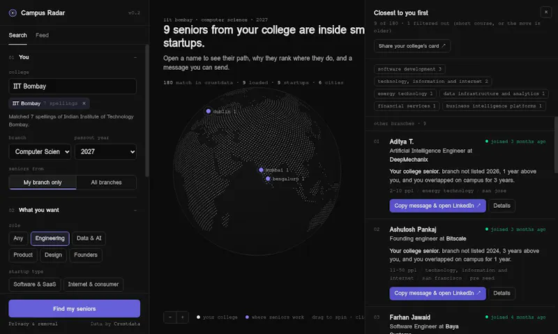 Campus Radar screenshot 3