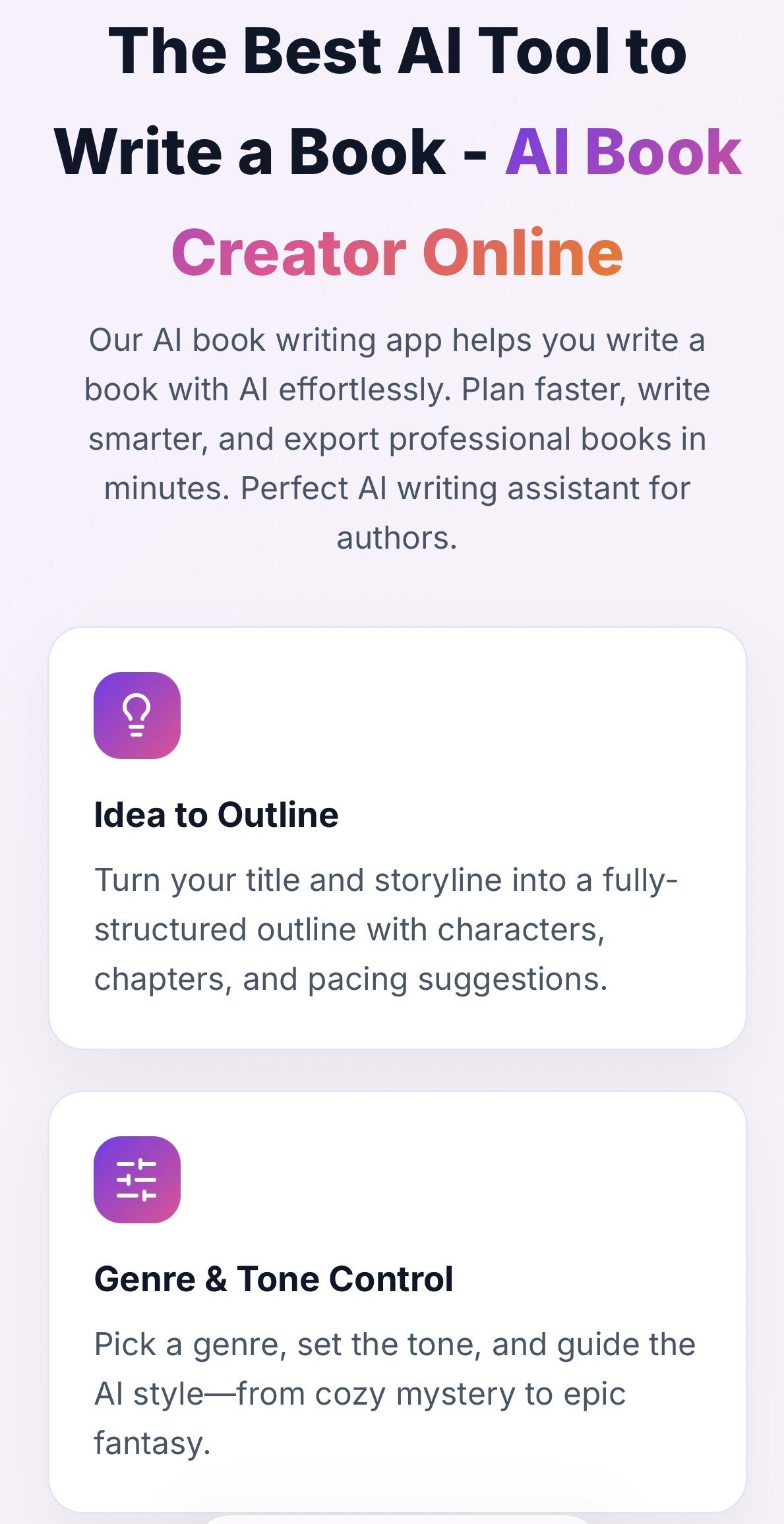 Shakespeare AI - Screenshot 4 showing product features and functionality