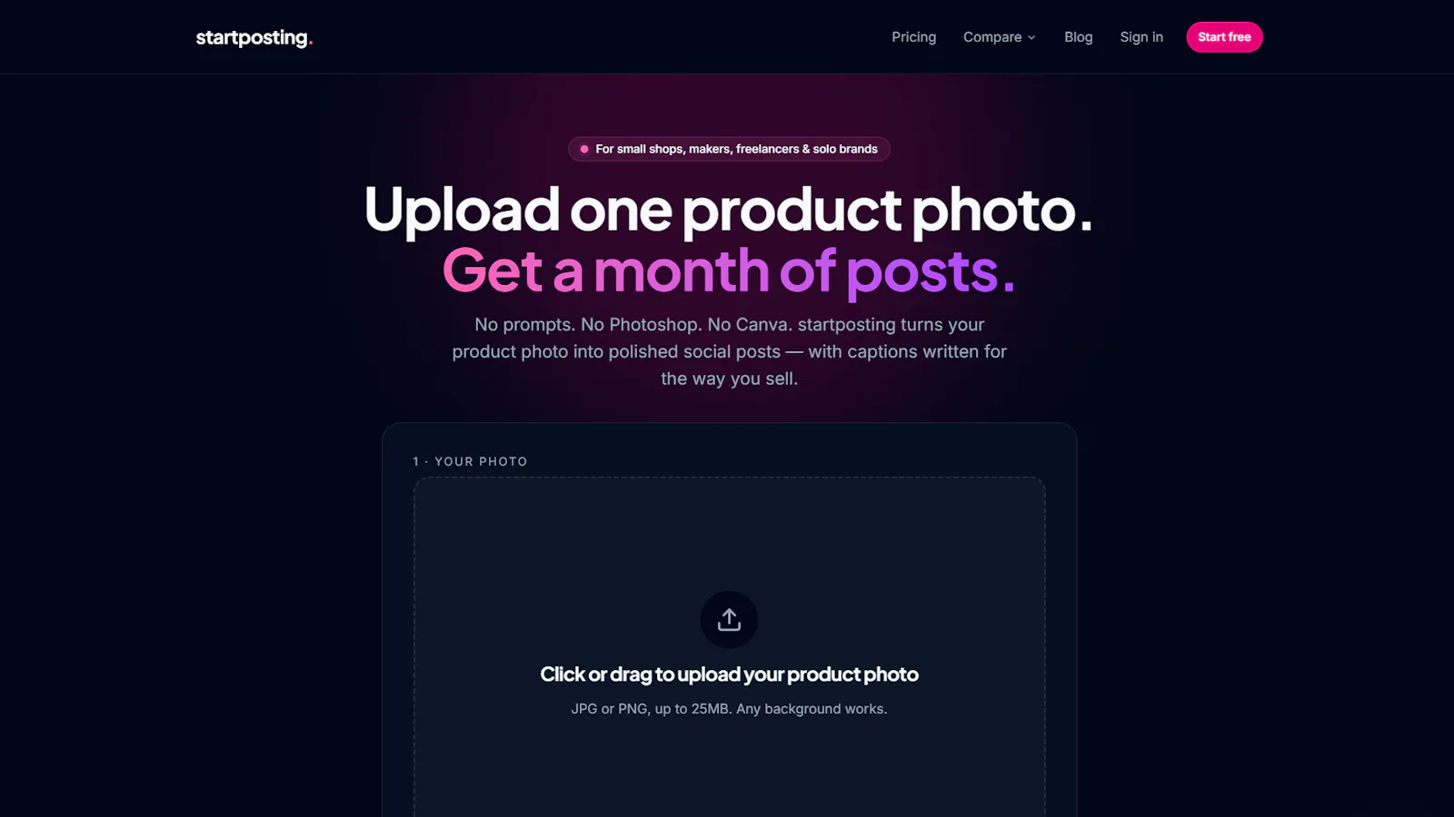 startposting screenshot 1