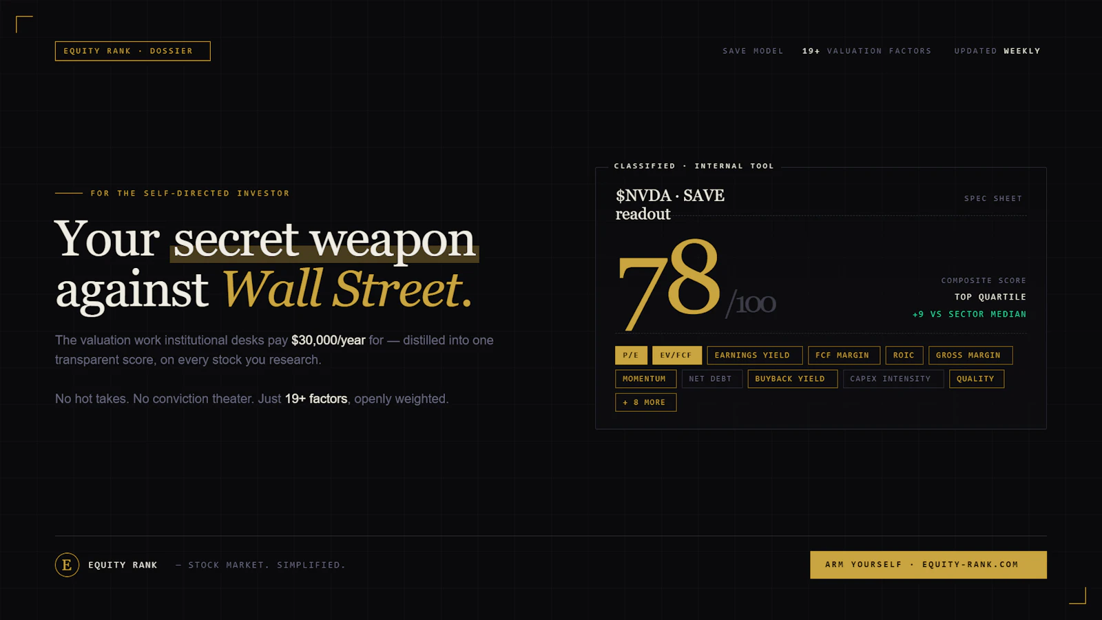 Equity Rank screenshot 2