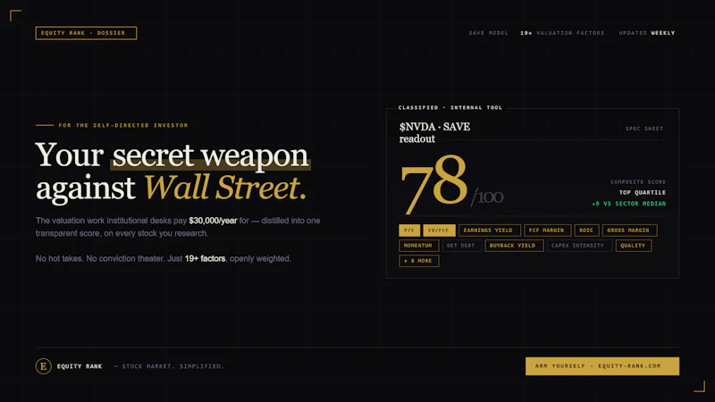 Equity Rank screenshot 2