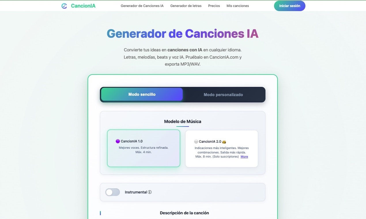 Song AI - Generatore di musica gratuita - Il testo per canzone, creatore di testi, musica generativa media 1